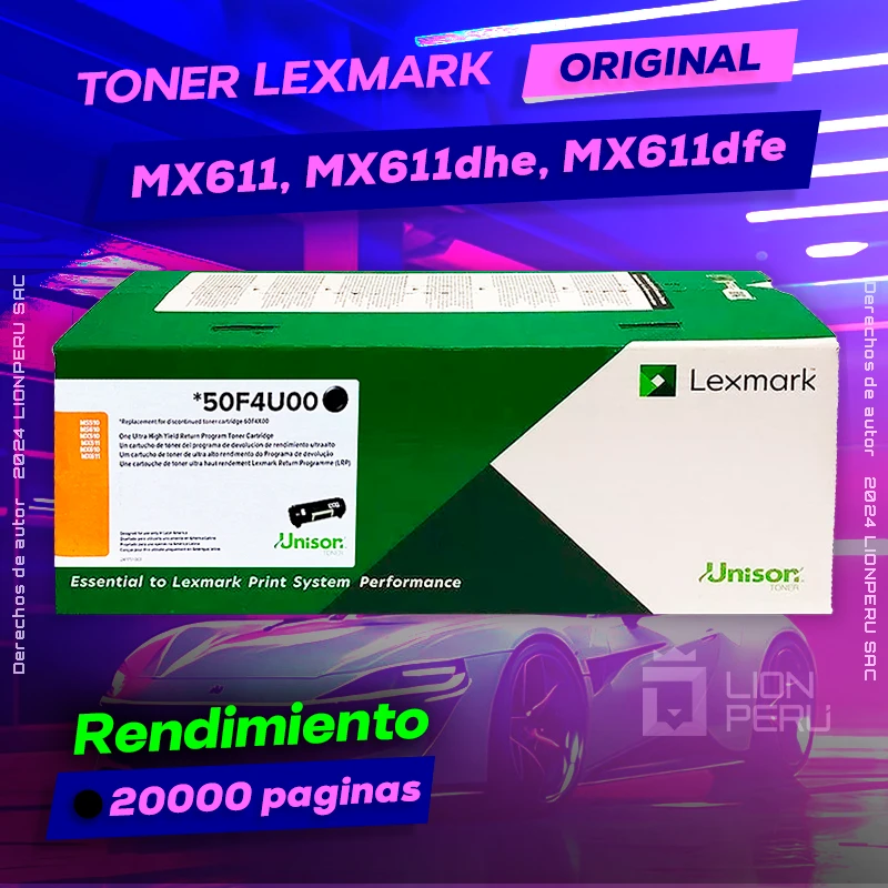 Toner LexMark MX611, MX611dhe Cartucho Original Negro, ofrece un rendimiento de Calidad a un super Precio, ingresa y consigue el tuyo… ¡¡YA!!