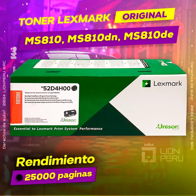 Toner LexMark MS810, MS810dn, MS810de Cartridge Original Negro, ofrece un rendimiento de Calidad a un super Precio, consigue el tuyo… ¡¡YA!!