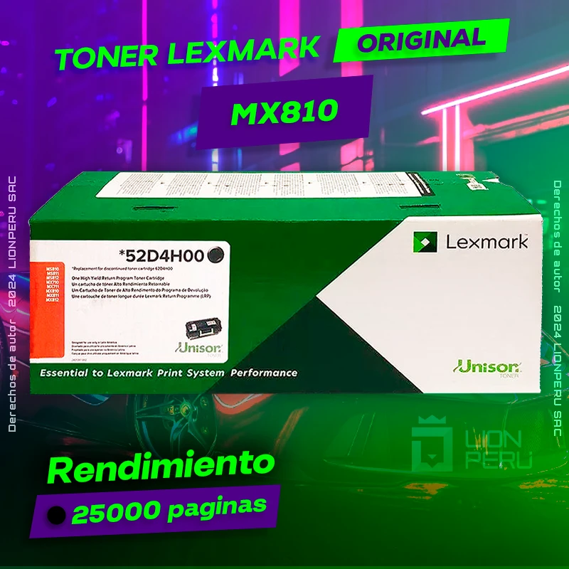 Toner LexMark MX810 Laser Cartridge Original Negro, ofrece un rendimiento de Calidad a un super Precio, ingresa y consigue el tuyo… ¡¡YA!!