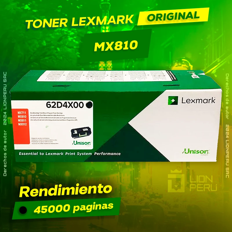 Toner LexMark MX810 Laser Cartridge Original Negro, ofrece un rendimiento de Calidad a un super Precio, ingresa y consigue el tuyo… ¡¡YA!!