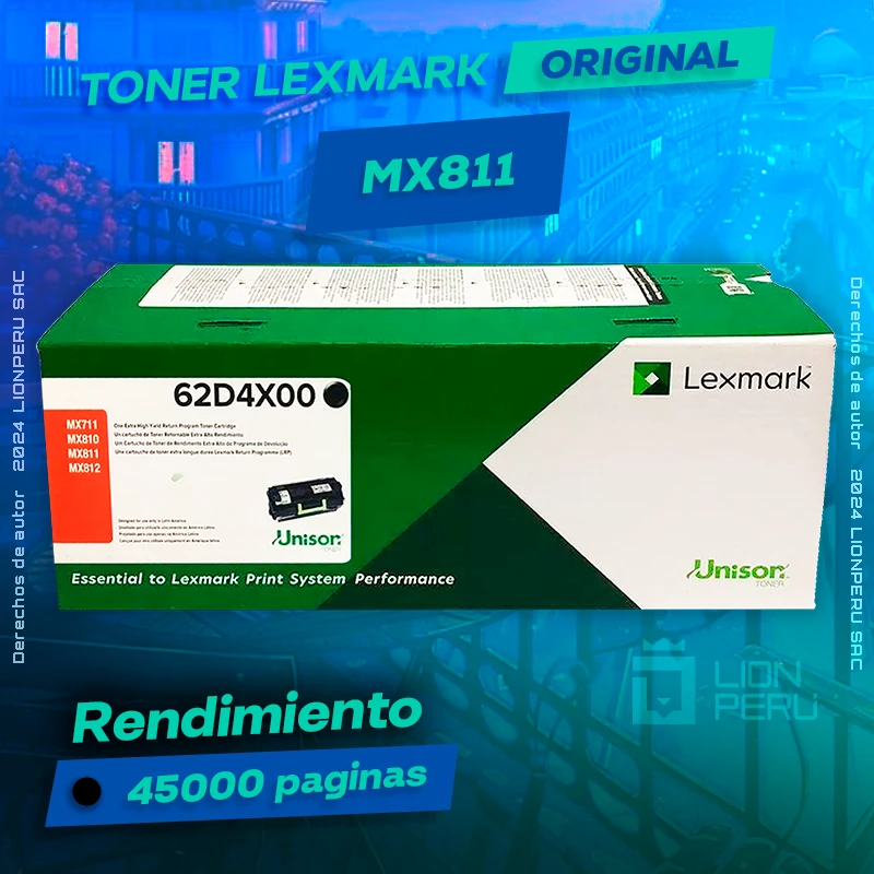 Toner LexMark MX811 Laser Cartridge Original Negro, ofrece un rendimiento de Calidad a un super Precio, ingresa y consigue el tuyo… ¡¡YA!!