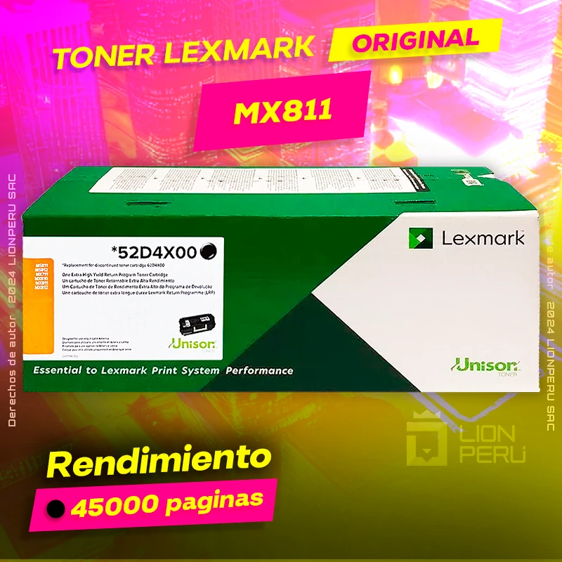 Toner LexMark MX811 Laser Cartridge Original Negro, ofrece un rendimiento de Calidad a un super Precio, ingresa y consigue el tuyo… ¡¡YA!!