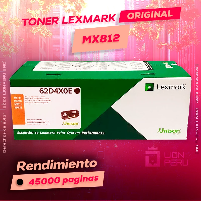Toner LexMark MX812 Laser Cartridge Original Negro, ofrece un rendimiento de Calidad a un super Precio, ingresa y consigue el tuyo… ¡¡YA!!