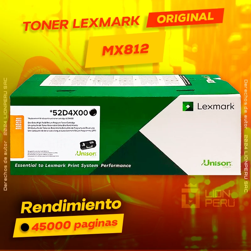 Toner LexMark MX812 Laser Cartridge Original Negro, ofrece un rendimiento de Calidad a un super Precio, ingresa y consigue el tuyo… ¡¡YA!!