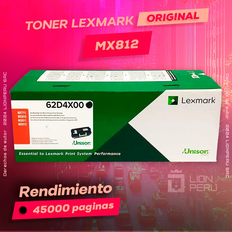 Toner LexMark MX812 Laser Cartridge Original Negro, ofrece un rendimiento de Calidad a un super Precio, ingresa y consigue el tuyo… ¡¡YA!!