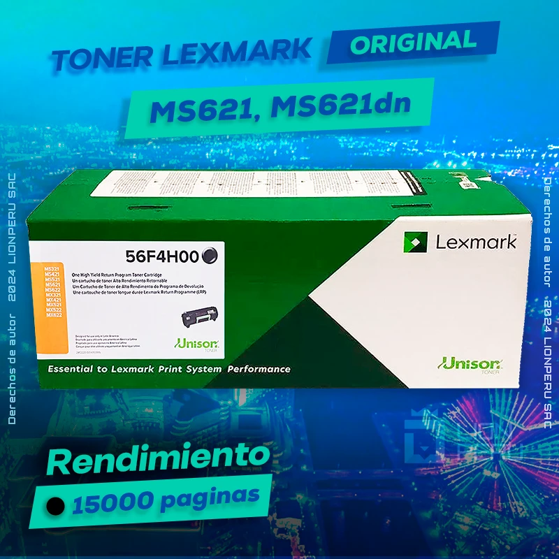Toner Lexmark MS621, MS621dn Cartridge Original Negro, ofrece un rendimiento de Calidad a un super Precio, ingreso y consigue el tuyo… ¡¡YA!!