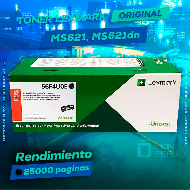 Toner Lexmark MS621, MS621dn Cartridge Original Negro, ofrece un rendimiento de Calidad a un super Precio, ingreso y consigue el tuyo… ¡¡YA!!