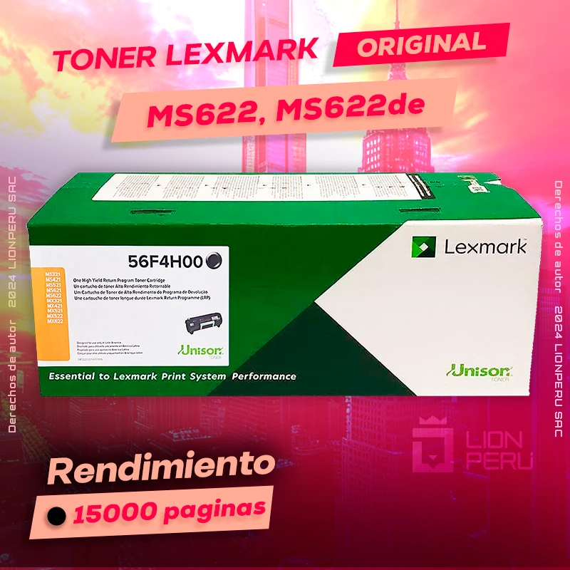 Toner Lexmark MS622, MS622de Cartucho Original Negro, ofrece un rendimiento de Calidad a un super Precio, ingresa y consigue el tuyo… ¡¡YA!!