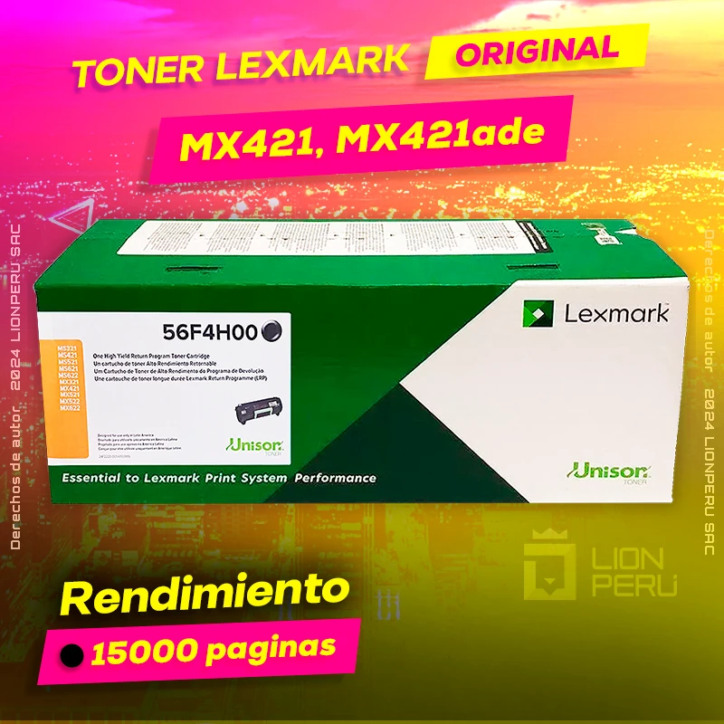 Toner Lexmark MX421, MX421ade Cartridge Original Negro, ofrece un rendimiento de Calidad a un super Precio, ingresa y consigue el tuyo… ¡¡YA!!