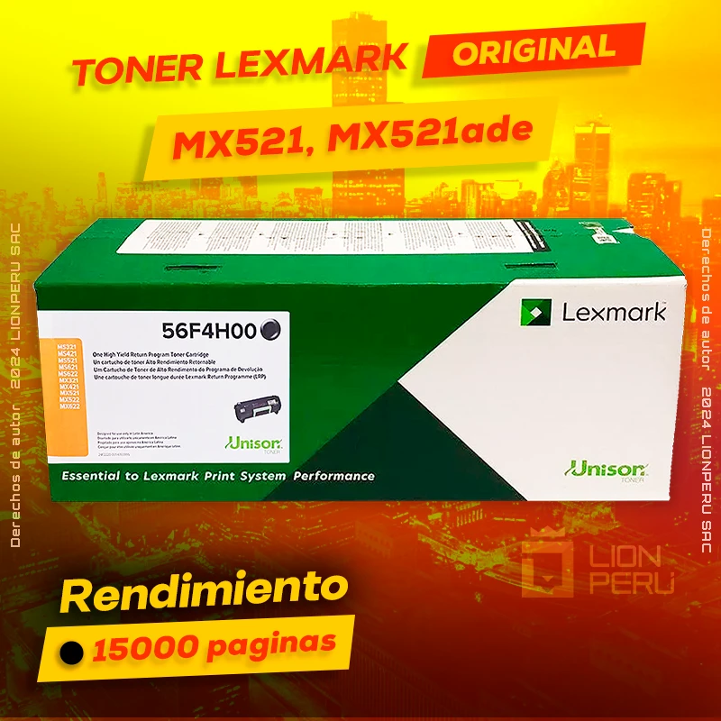 Toner Lexmark MX521, MX521ade Cartridge Original Negro, ofrece un rendimiento de Calidad a un super Precio, ingresa y consigue el tuyo… ¡¡YA!!