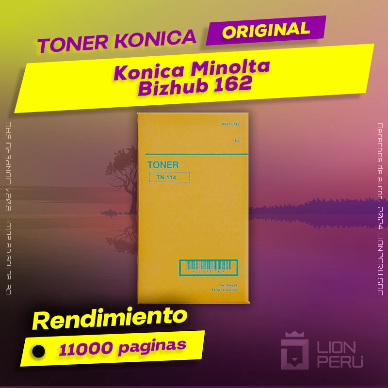 Toner Konica Minolta Bizhub 162 Cartucho Original