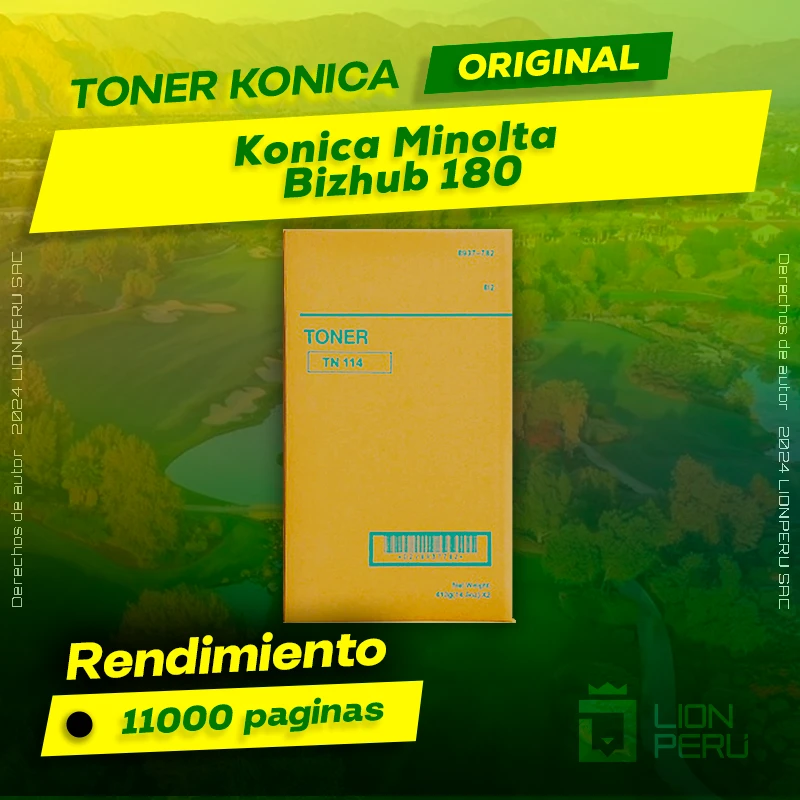 Toner Konica Minolta Bizhub 180 Cartucho Original