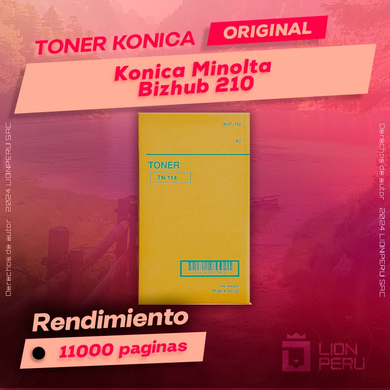 Toner Konica Minolta Bizhub 210 Cartucho Original