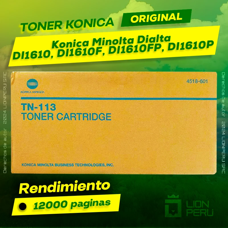 Toner Konica Minolta Dialta DI1610 Cartucho Original