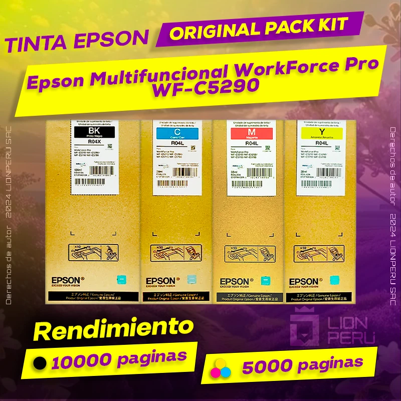 Tinta Epson WorkForce Pro WF-C5290 Cartucho Original