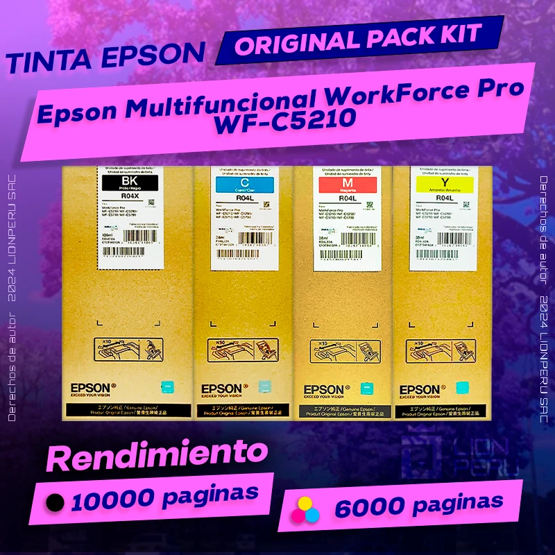Tinta Epson WorkForce Pro WF-C5210 Cartucho Original