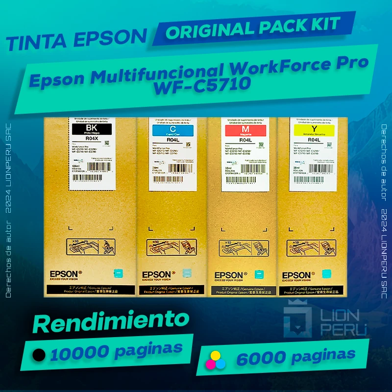 Tinta Epson WorkForce Pro WF-C5710 Cartucho Original