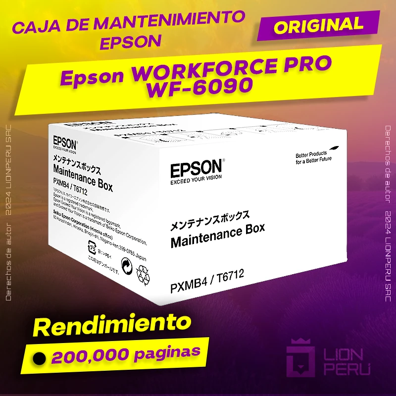 Caja de Mantenimiento Epson WF-6090 WORKFORCE PRO Original