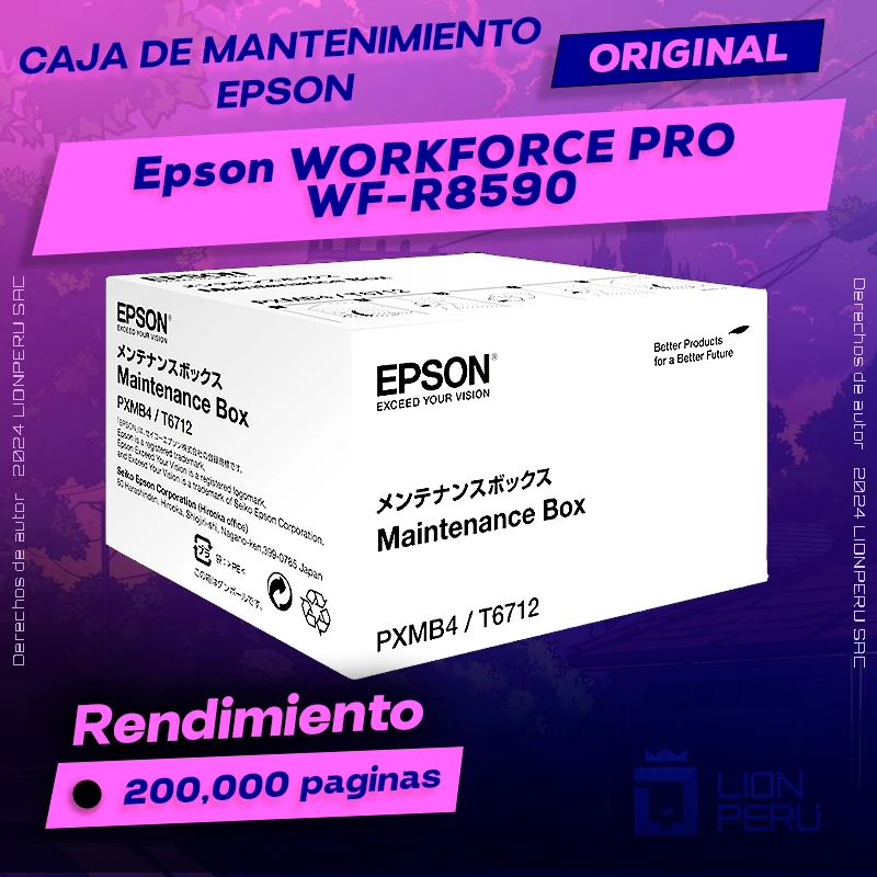 Caja de Mantenimiento Epson WF-R8590 WORKFORCE PRO Original