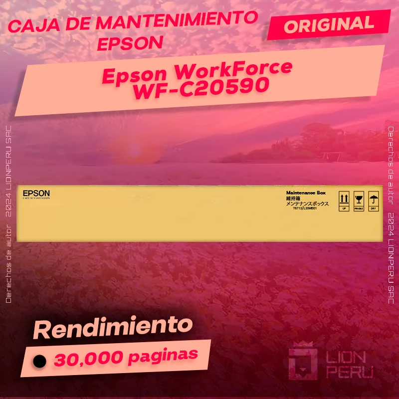 Caja de Mantenimiento Epson WF-C20590 Cartucho Original