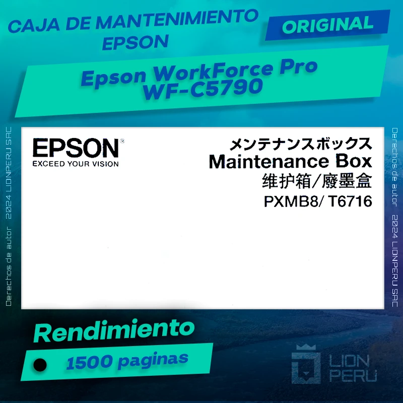 Caja de Mantenimiento Epson WF-C5790 WorkForce Pro Original