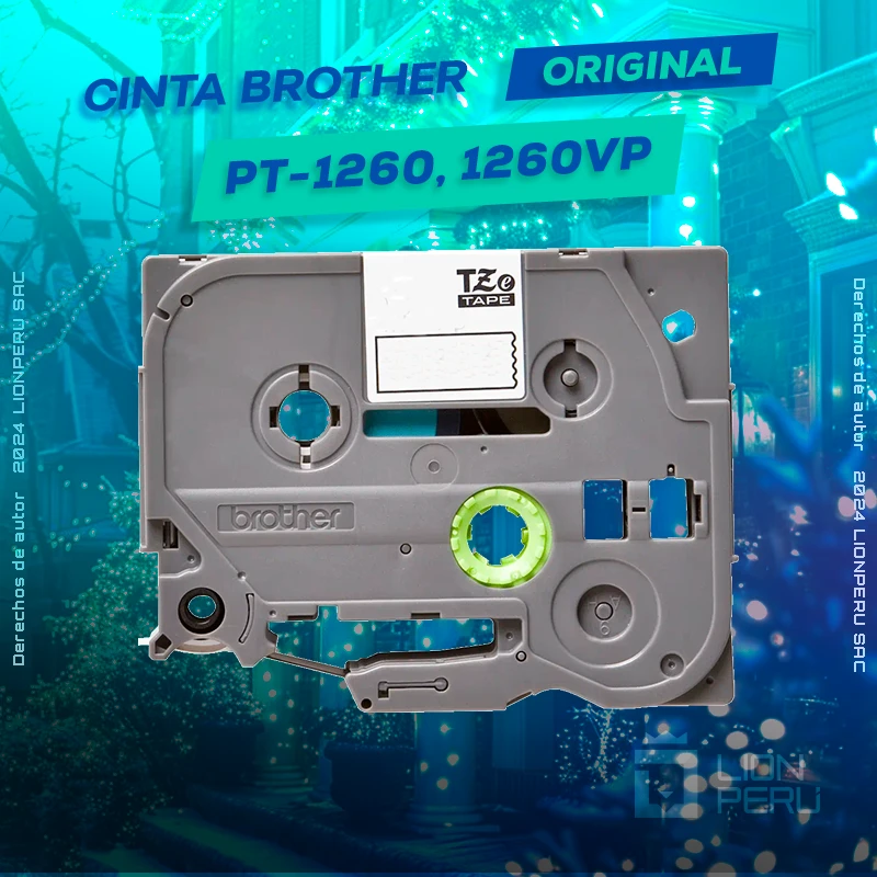 Cinta Brother PT-1260, 1260VP Cartridge P-Touch Rotuladora, ofrece un rendimiento de Calidad a un super Precio, ingresa y consigue el tuyo… ¡¡YA!!