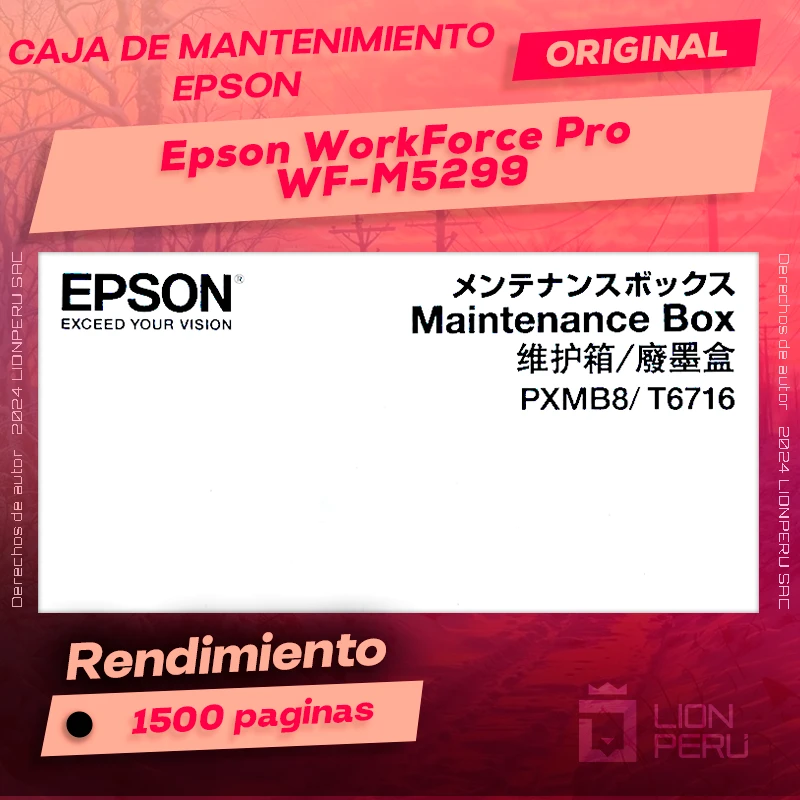 Caja de Mantenimiento Epson WF-C5290 WorkForce Pro Original