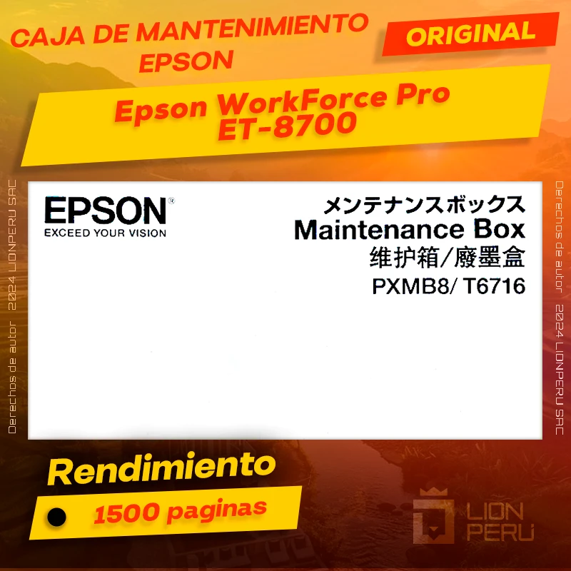 Caja de Mantenimiento Epson ET-8700 WorkForce Pro Original