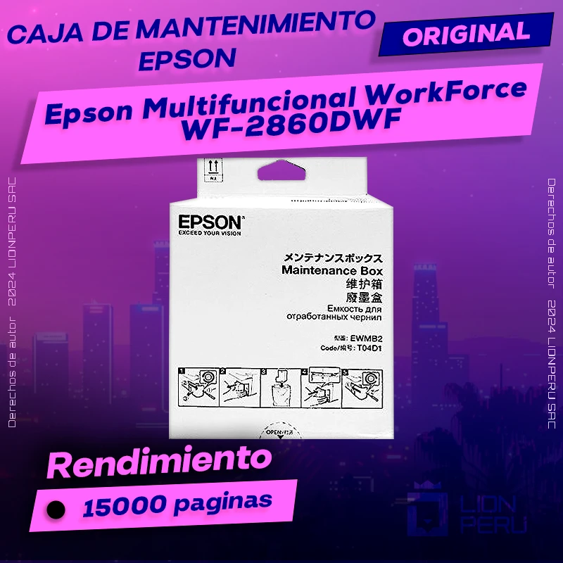 Caja de Mantenimiento Epson WF-2860DWF WorkForce Original