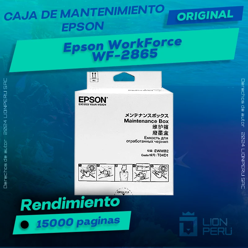 Caja de Mantenimiento Epson WF-2865 WorkForce Original