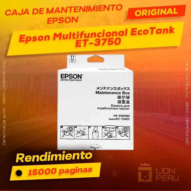 Caja de Mantenimiento Epson ET-3750 EcoTank Original