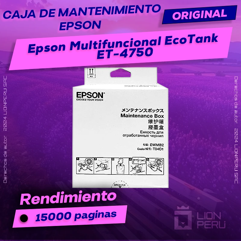 Caja de Mantenimiento Epson ET-4750 EcoTank Original