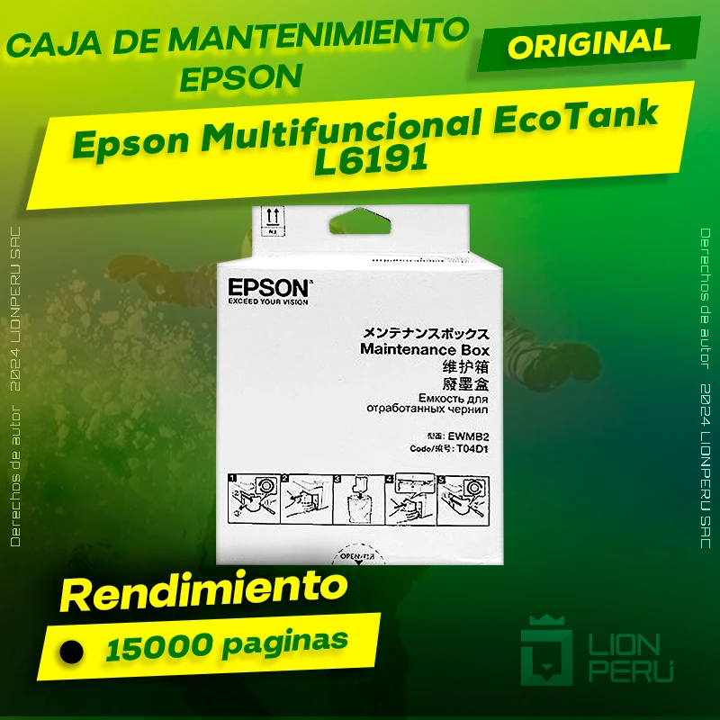 Caja de Mantenimiento Epson L6191 EcoTank Original