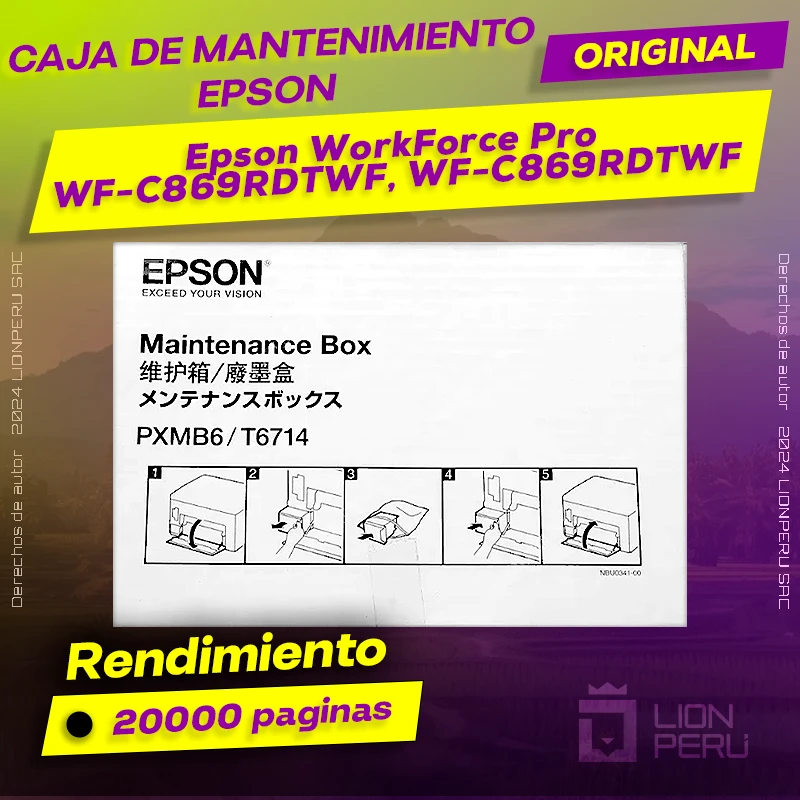 Caja de Mantenimiento Epson WF-C869RDTWF, WF-C869RDTWFC WorkForce Pro
