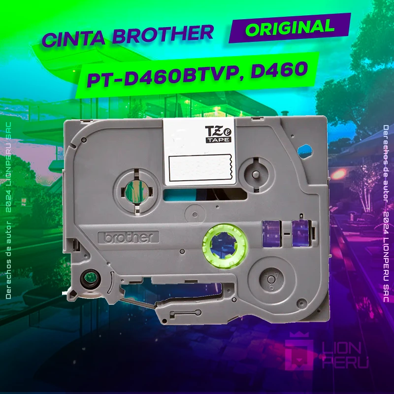 Cinta Brother PT-PT-D460, D460BTVP Cartridge Rotuladora, ofrece un rendimiento de Calidad a un super Precio, ingresa y consigue el tuyo… ¡¡YA!!