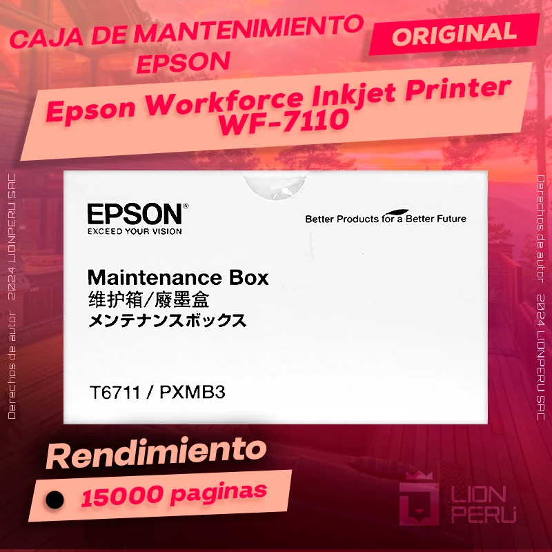 Caja de Mantenimiento Epson WF-7110 Workforce InkJet All-in-One
