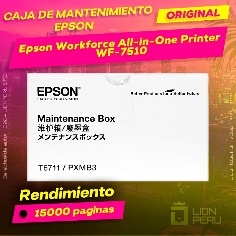Caja de Mantenimiento Epson WF-7510 Workforce InkJet All-in-One