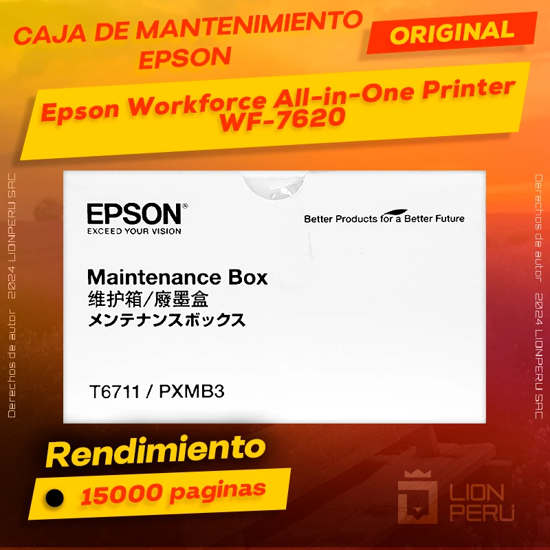 Caja de Mantenimiento Epson WF-7620 Workforce InkJet All-in-One