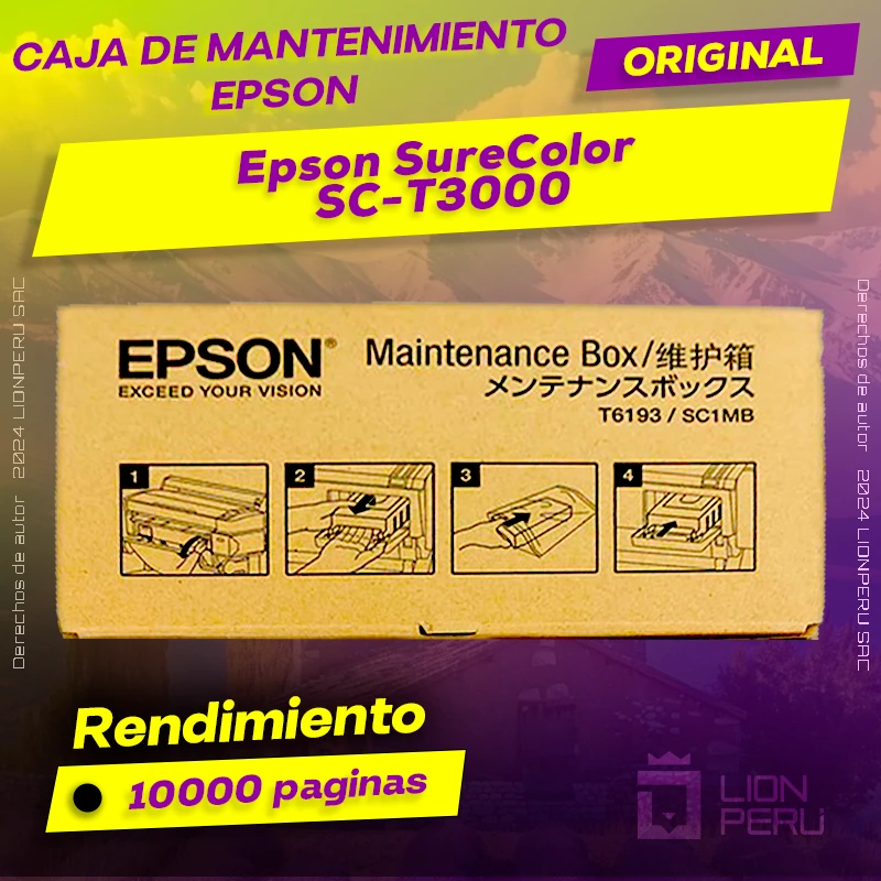 Caja de Mantenimiento Epson SC-T3000 SureColor Original