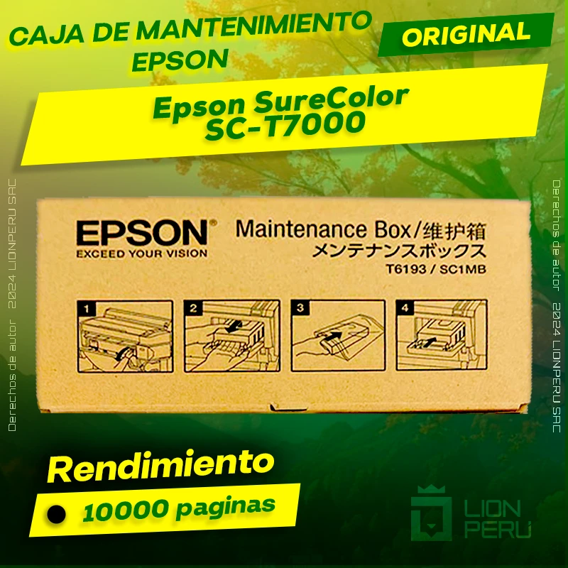 Caja de Mantenimiento Epson SC-T7000 SureColor Original