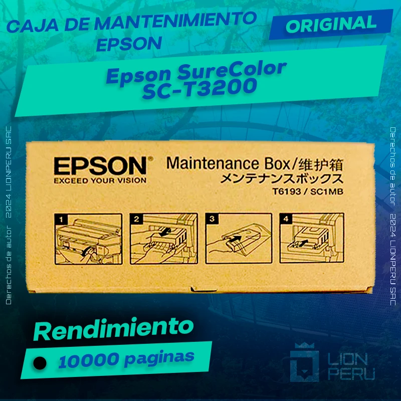 Caja de Mantenimiento Epson SC-T3200 SureColor Original
