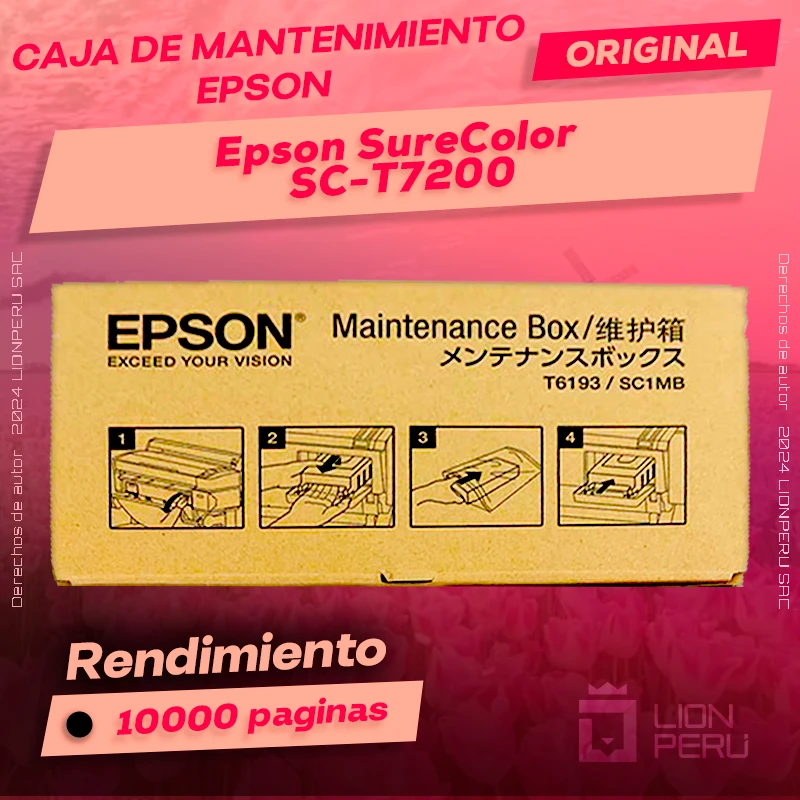 Caja de Mantenimiento Epson SC-T7200 SureColor Original