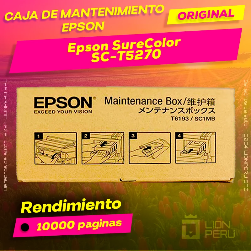Caja de Mantenimiento Epson SC-T5270 SureColor Original