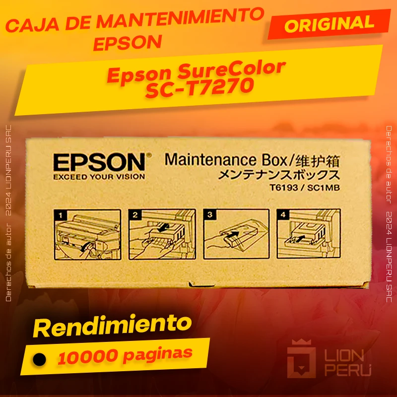Caja de Mantenimiento Epson SC-T7270 SureColor Original