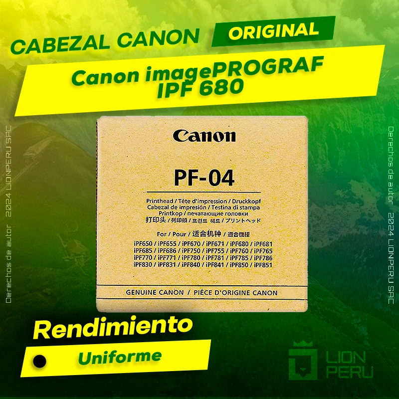 Cabezal Canon IPF 680 imagePROGRAF Cartucho Original