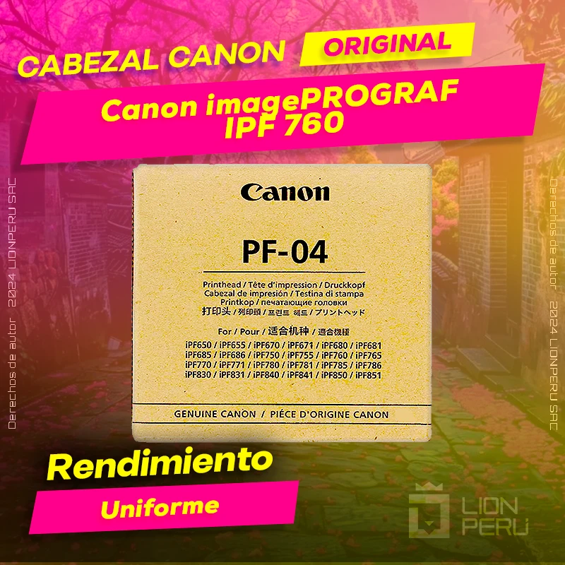 Cabezal Canon IPF 760 imagePROGRAF Cartucho Original