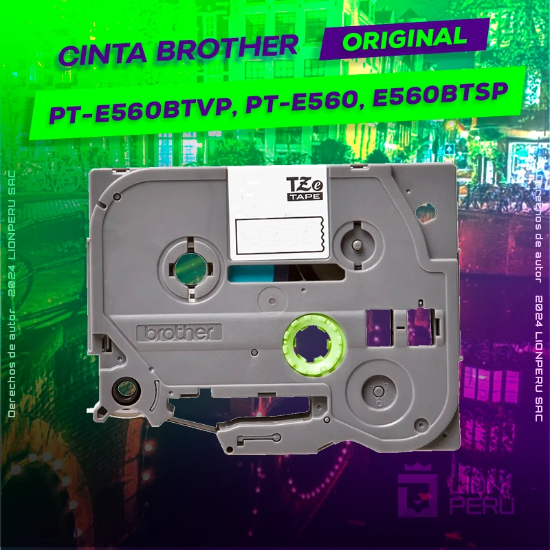 Cinta Brother PT-E560BTVP, PT-E560, E560BTSP Rotuladora, ofrece un rendimiento de Calidad a un super Precio, ingresa y consigue el tuyo… ¡¡YA!!