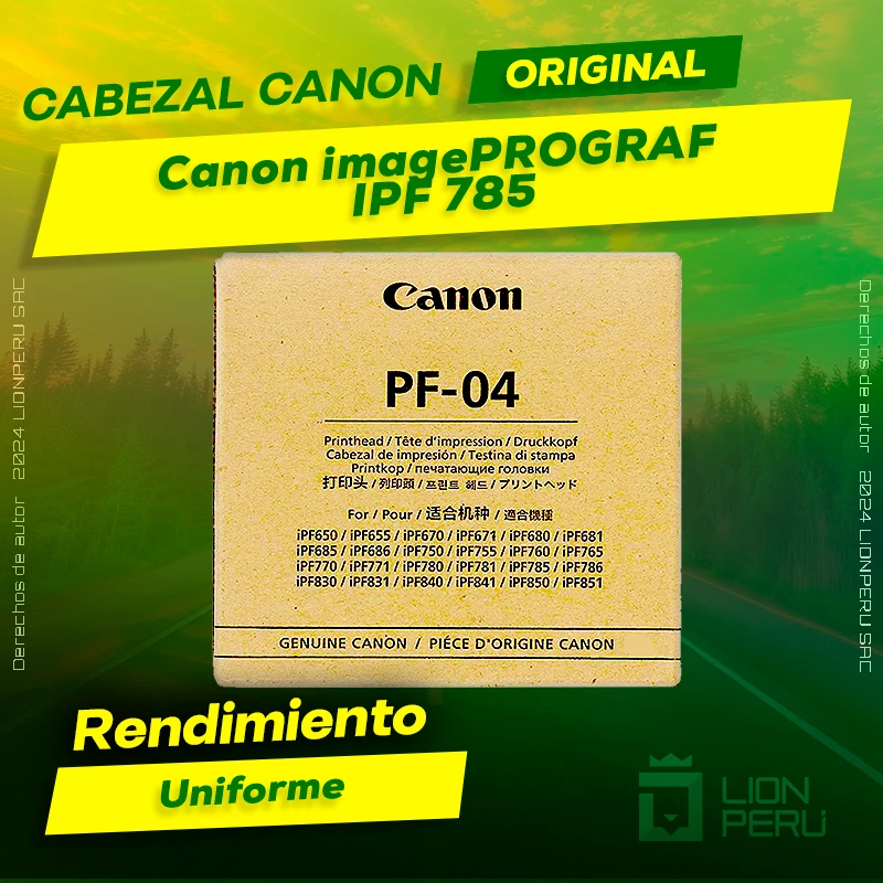 Cabezal Canon IPF 785 imagePROGRAF Cartucho Original