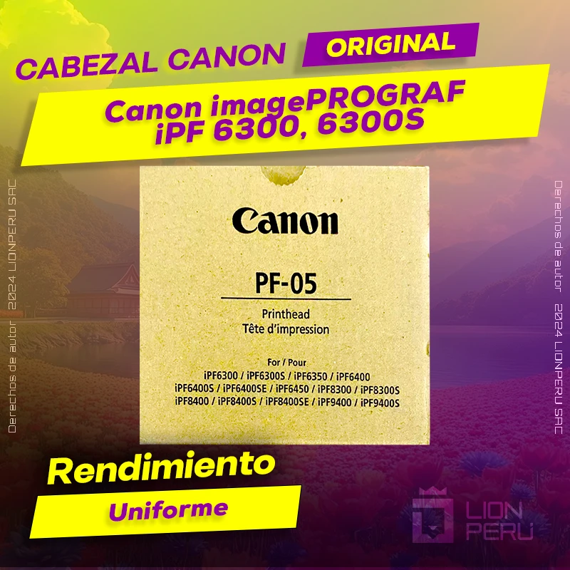 Cabezal Canon iPF 6300, 6300S imagePROGRAF Cartucho Original