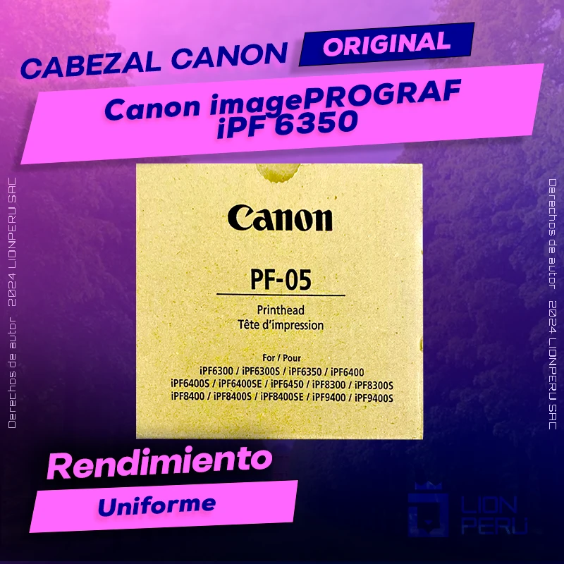 Cabezal Canon iPF 6350 imagePROGRAF Cartucho Original
